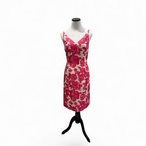Ann Taylor 100% Silk Floral Dress, 4P, Romantic-Fairy-Coquette